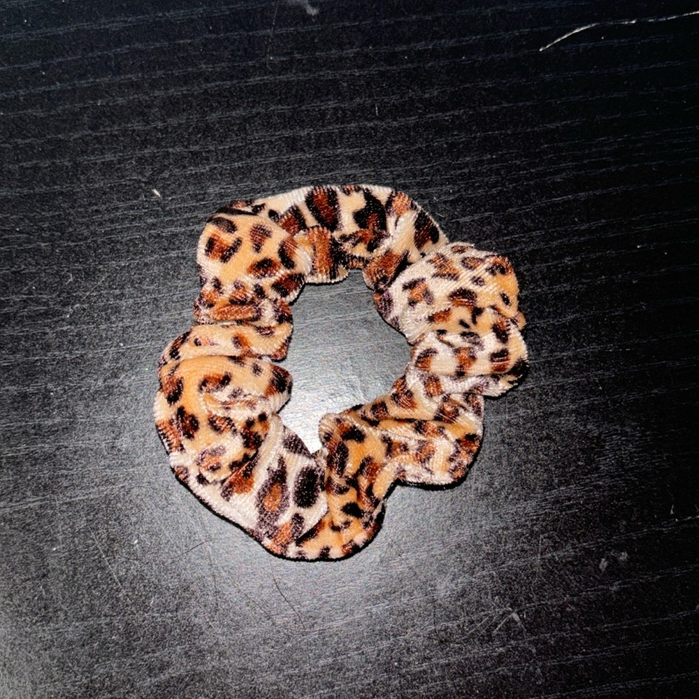 Cheetah Scrunchie